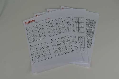 Sudoku printed out